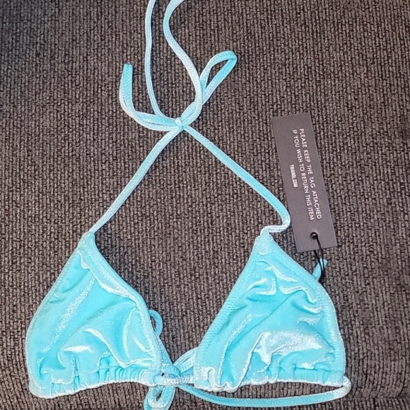 RARE Vinca Blue Crush NWT Triangl Bikini - Picture 5 of 5